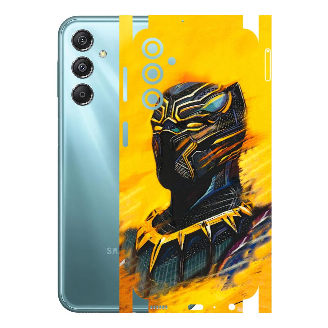 Samsung M/F/Note/Flip and C Phone Skins (All Models) - Yellow Panther - 3D Embossed Finish (L-54) Samsung Galaxy M34 (5G)