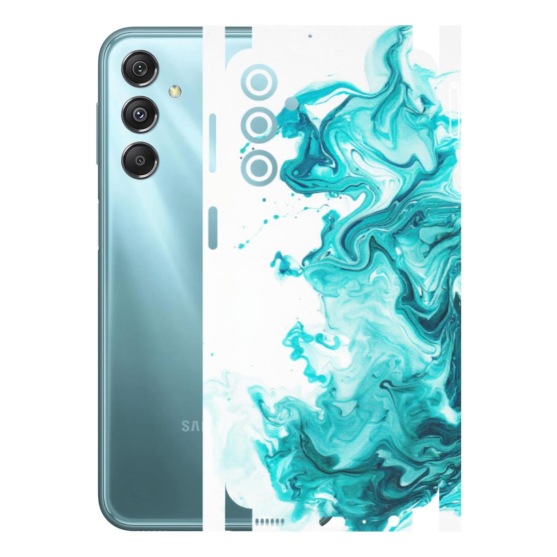 Samsung M/F/Note/Flip and C Phone Skins (All Models) - Sky Blue Abstract Colour - Matte Finish (M-146) Samsung Galaxy M34 (5G)