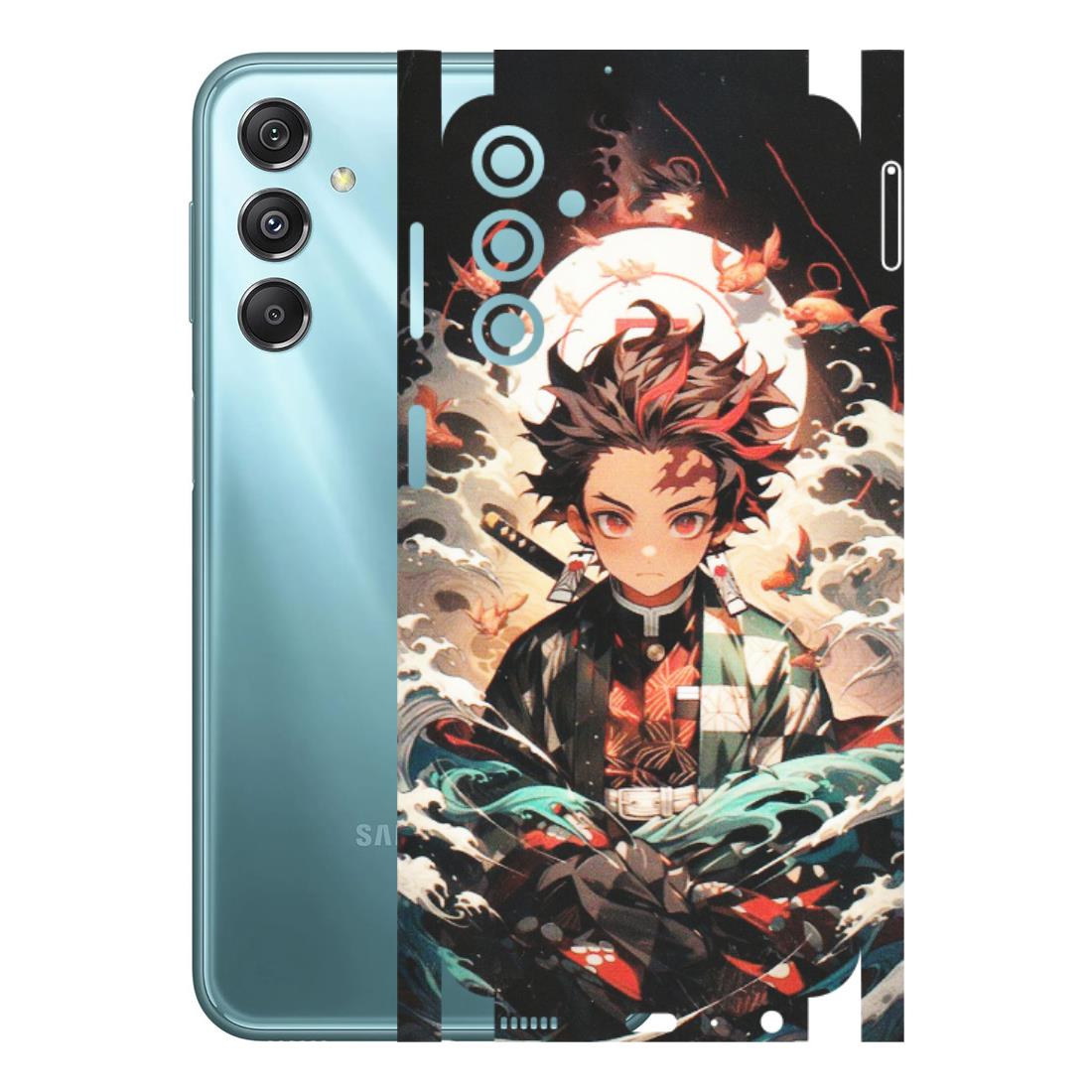 Samsung M/F/Note/Flip and C Phone Skins (All Models) - Tanjiro Demon Slayer Anime - Matte Finish (M-158) Samsung Galaxy M34 (5G)