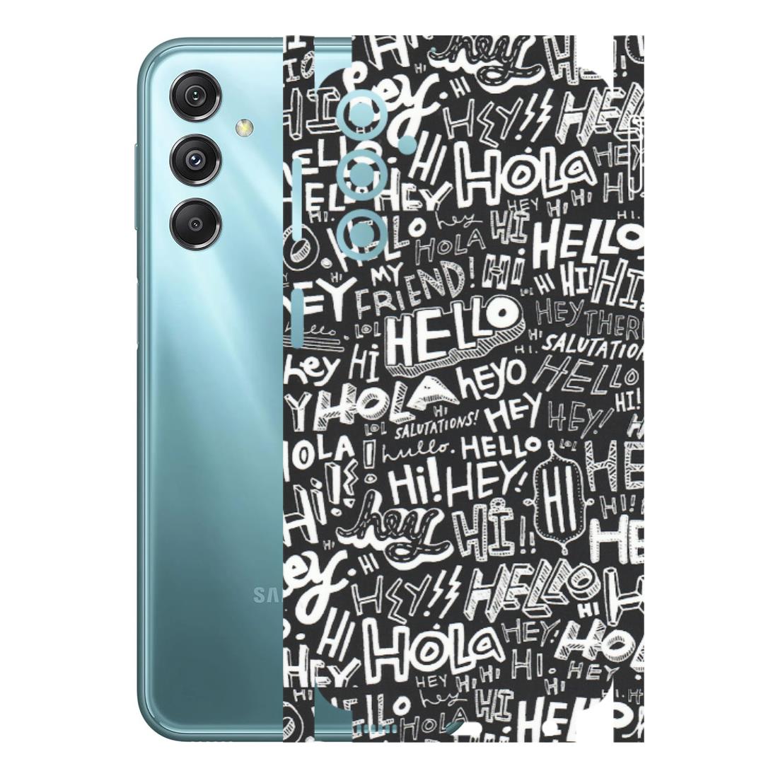 Samsung M/F/Note/Flip and C Phone Skins (All Models) - Hi Hello Doodles - Matte Finish (M-25) Samsung Galaxy M34 (5G)
