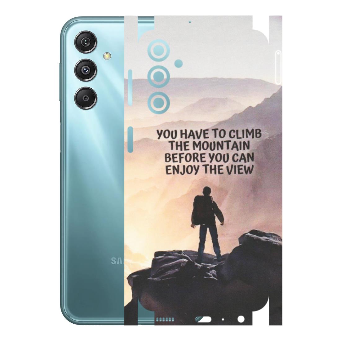 Samsung M/F/Note/Flip and C Phone Skins (All Models) - Motivational Hiking Mountain - Matte Finish (M-28) Samsung Galaxy M34 (5G)