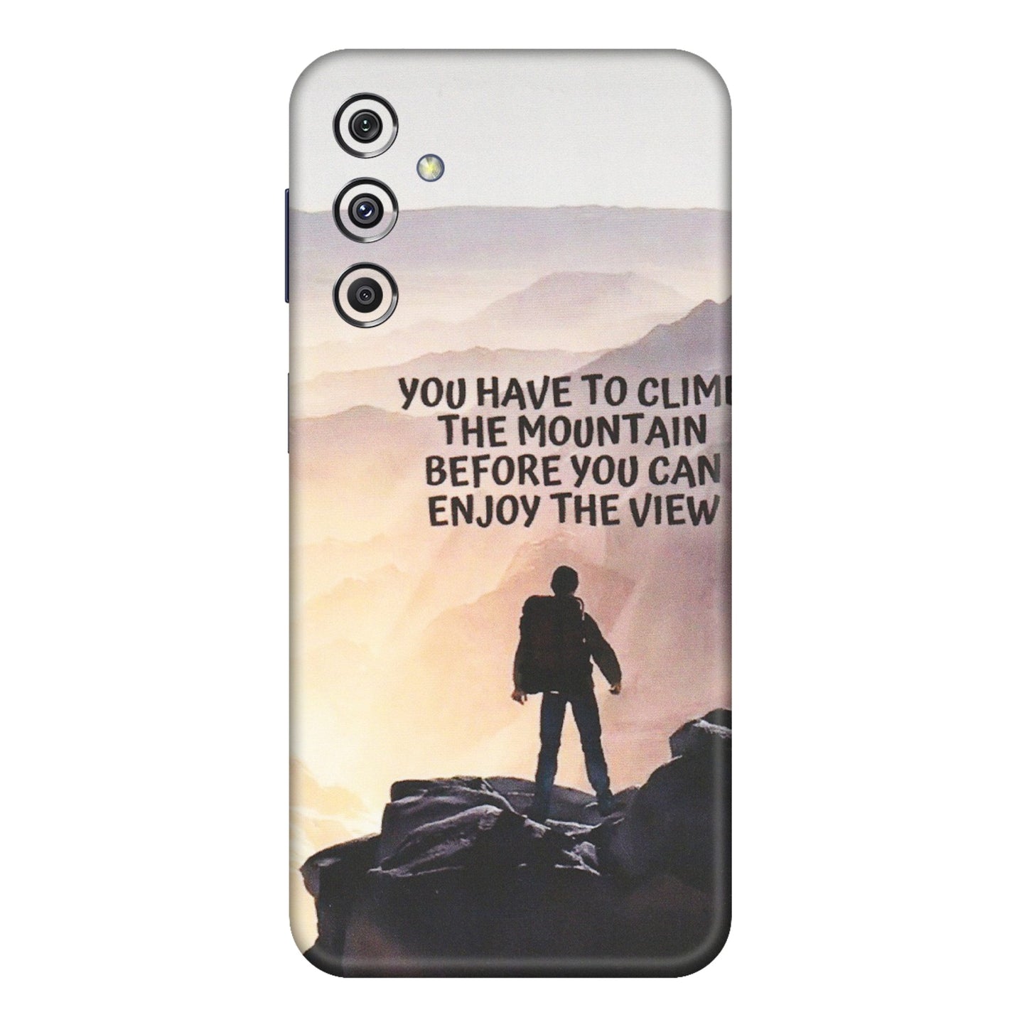 Samsung M/F/Note/Flip and C Phone Skins (All Models) - Motivational Hiking Mountain - Matte Finish (M-28) Samsung Galaxy M34 (5G)
