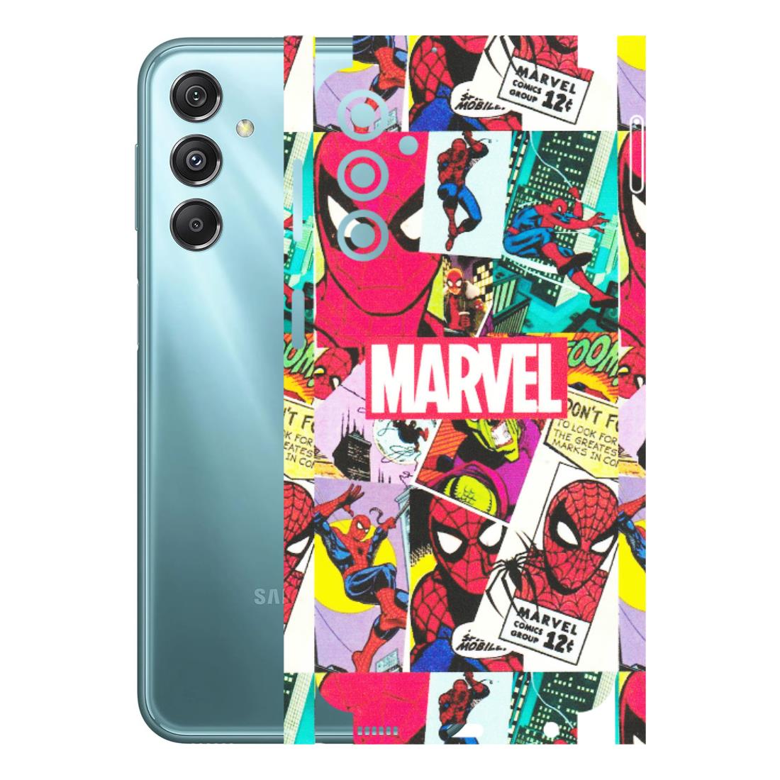 Samsung M/F/Note/Flip and C Phone Skins (All Models) - Marvel Comic Spiderman Grafitti - Matte Finish (M-72) Samsung Galaxy M34 (5G)