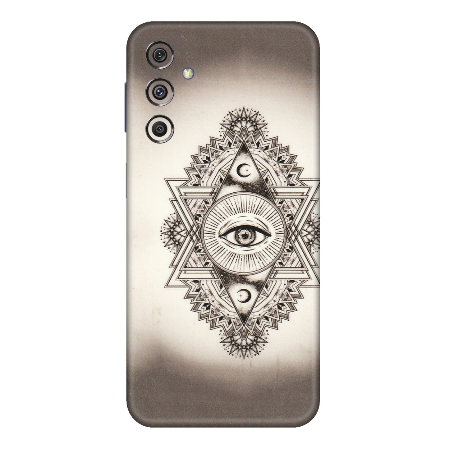 Samsung M/F/Note/Flip and C Phone Skins (All Models) - Illuminati Great Eye - Transparent Finish (T-14) Samsung Galaxy M34 (5G)
