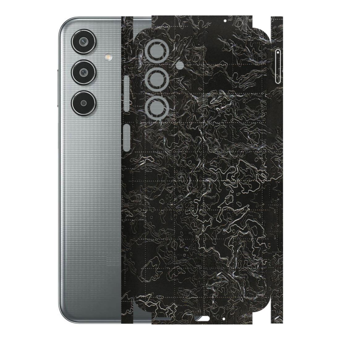 Samsung M/F/Note/Flip and C Phone Skins (All Models) - Black map Texture - 3D Embossed Finish (L-201) Samsung Galaxy M35 (5G)