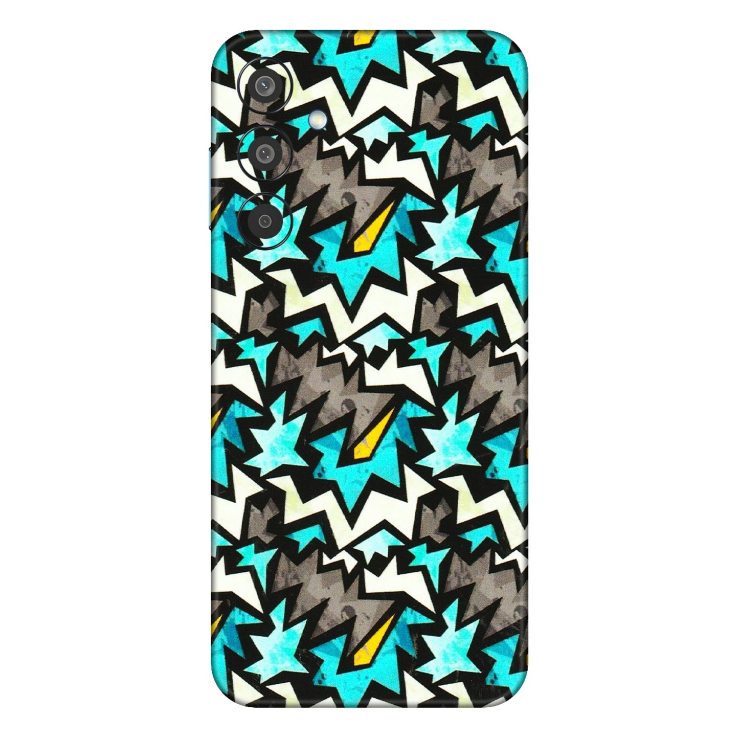 Samsung M/F/Note/Flip and C Phone Skins (All Models) - Funky Zig Zag - 3D Embossed Finish (L-223) Samsung Galaxy M35 (5G)