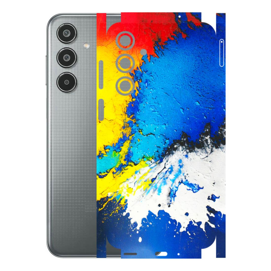 Samsung M/F/Note/Flip and C Phone Skins (All Models) - Acrylic Paint Spill - 3D Embossed Finish (L-229) Samsung Galaxy M35 (5G)