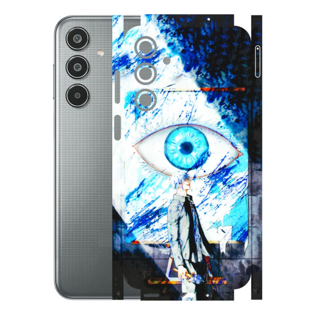 Samsung M/F/Note/Flip and C Phone Skins (All Models) - Gojo Satoru evil eye - 3D Embossed Finish (L-239) Samsung Galaxy M35 (5G)