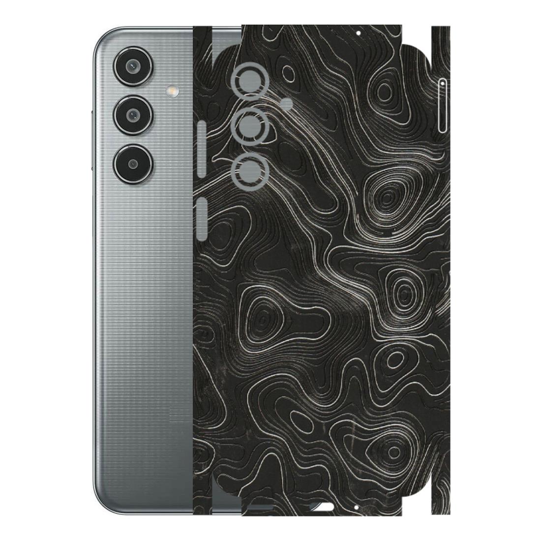 Samsung M/F/Note/Flip and C Phone Skins (All Models) - Abstract White Line Map - 3D Embossed Finish (L-269) Samsung Galaxy M35 (5G)