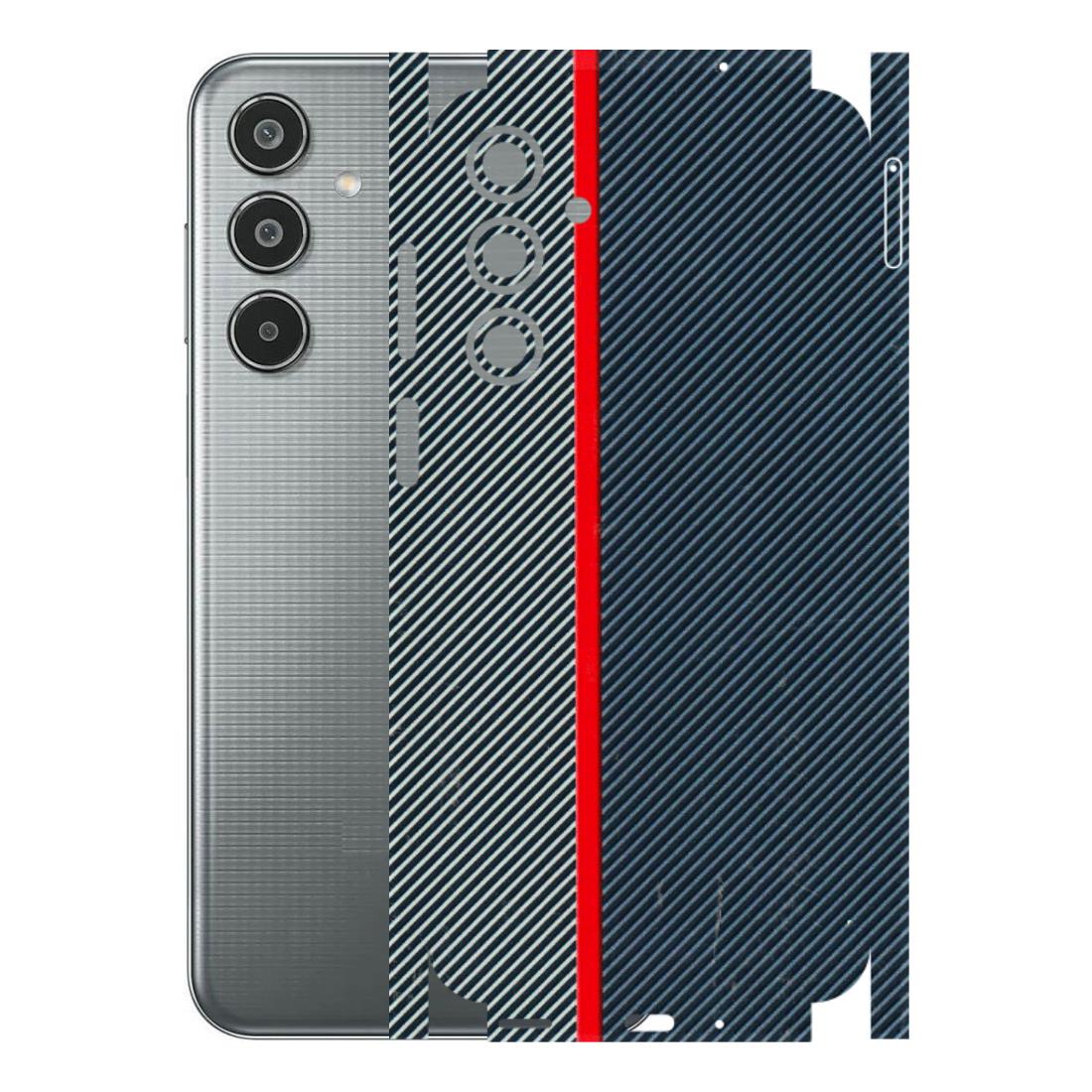 Samsung M/F/Note/Flip and C Phone Skins (All Models) - Blue Sober Lines - 3D Embossed Finish (L-305) Samsung Galaxy M35 (5G)