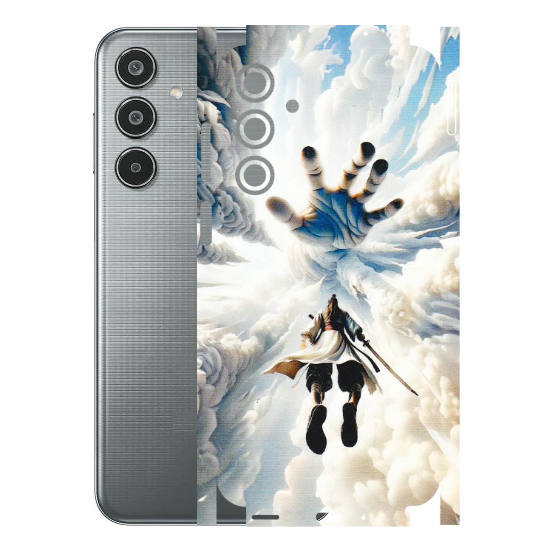 Samsung M/F/Note/Flip and C Phone Skins (All Models) - Big Hand With Monkey King - 3D Embossed Finish (L-323) Samsung Galaxy M35 (5G)