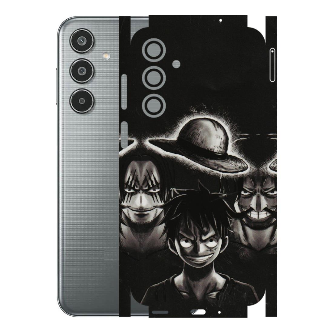 Samsung M/F/Note/Flip and C Phone Skins (All Models) - Black Luffy Hat - 3D Embossed Finish (L-57) Samsung Galaxy M35 (5G)