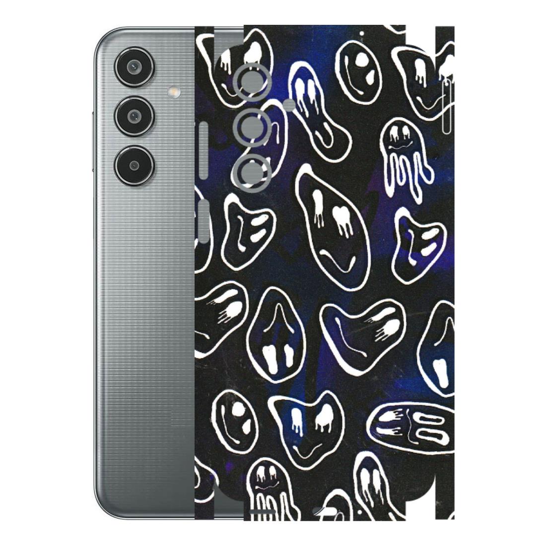Samsung M/F/Note/Flip and C Phone Skins (All Models) - Distorted Smileys - 3D Embossed Finish (L-92) Samsung Galaxy M35 (5G)