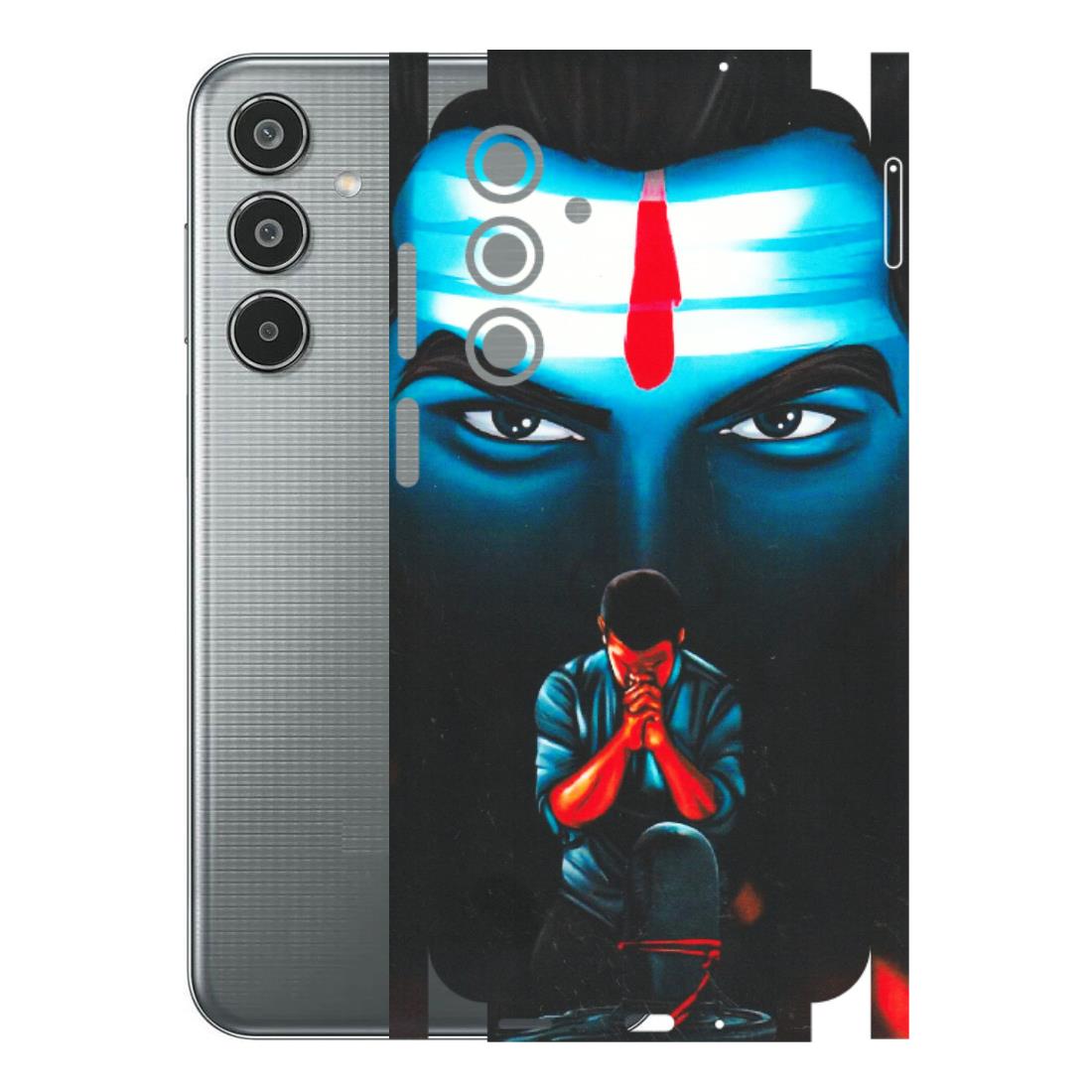 Samsung M/F/Note/Flip and C Phone Skins (All Models) - Mahakal Bhakt - Matte Finish (M-112) Samsung Galaxy M35 (5G)