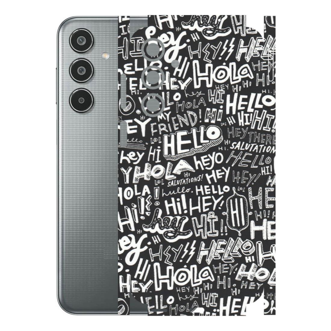 Samsung M/F/Note/Flip and C Phone Skins (All Models) - Hi Hello Doodles - Matte Finish (M-25) Samsung Galaxy M35 (5G)