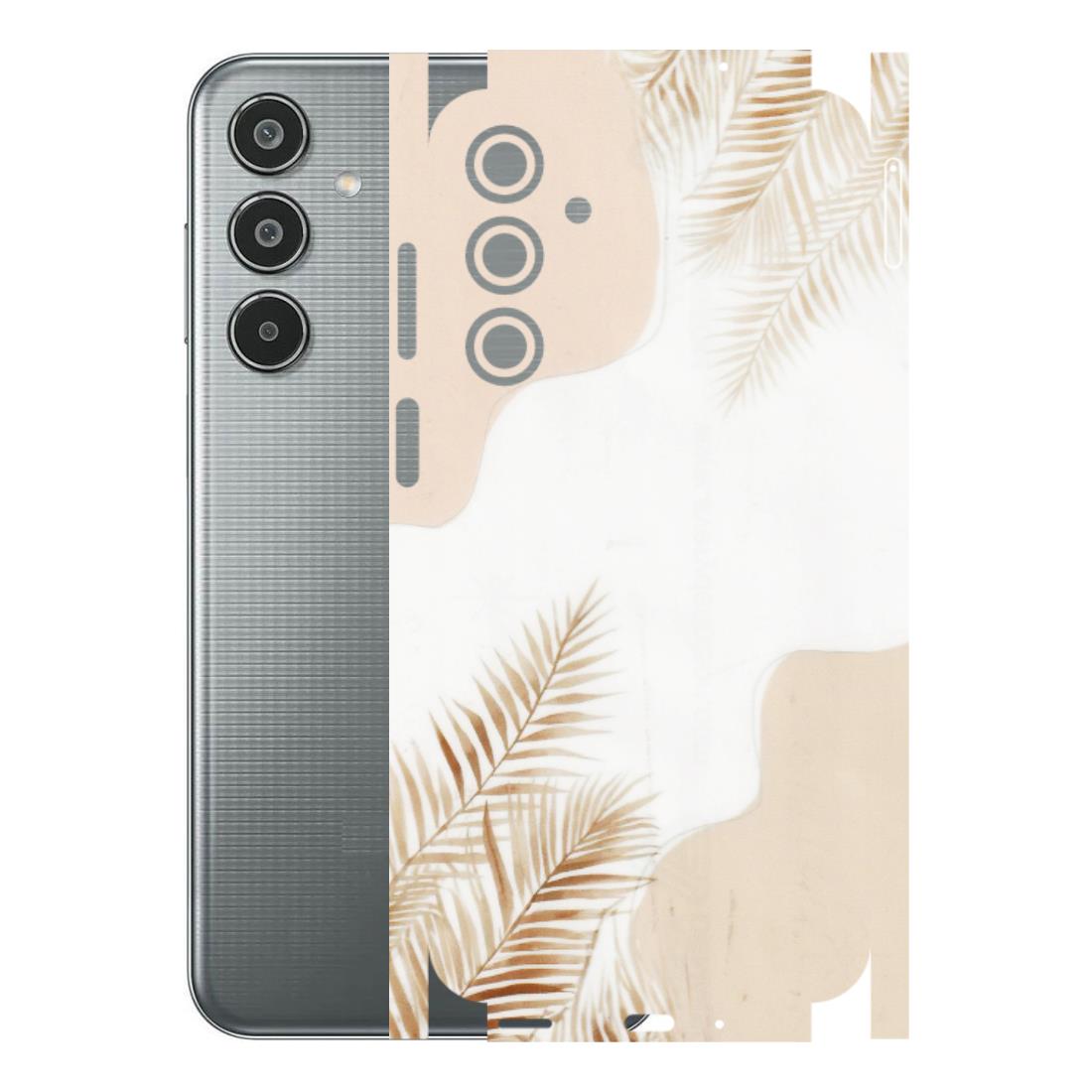 Samsung M/F/Note/Flip and C Phone Skins (All Models) - Gold Petals Abstract - Transparent Finish (T-08) Samsung Galaxy M35 (5G)