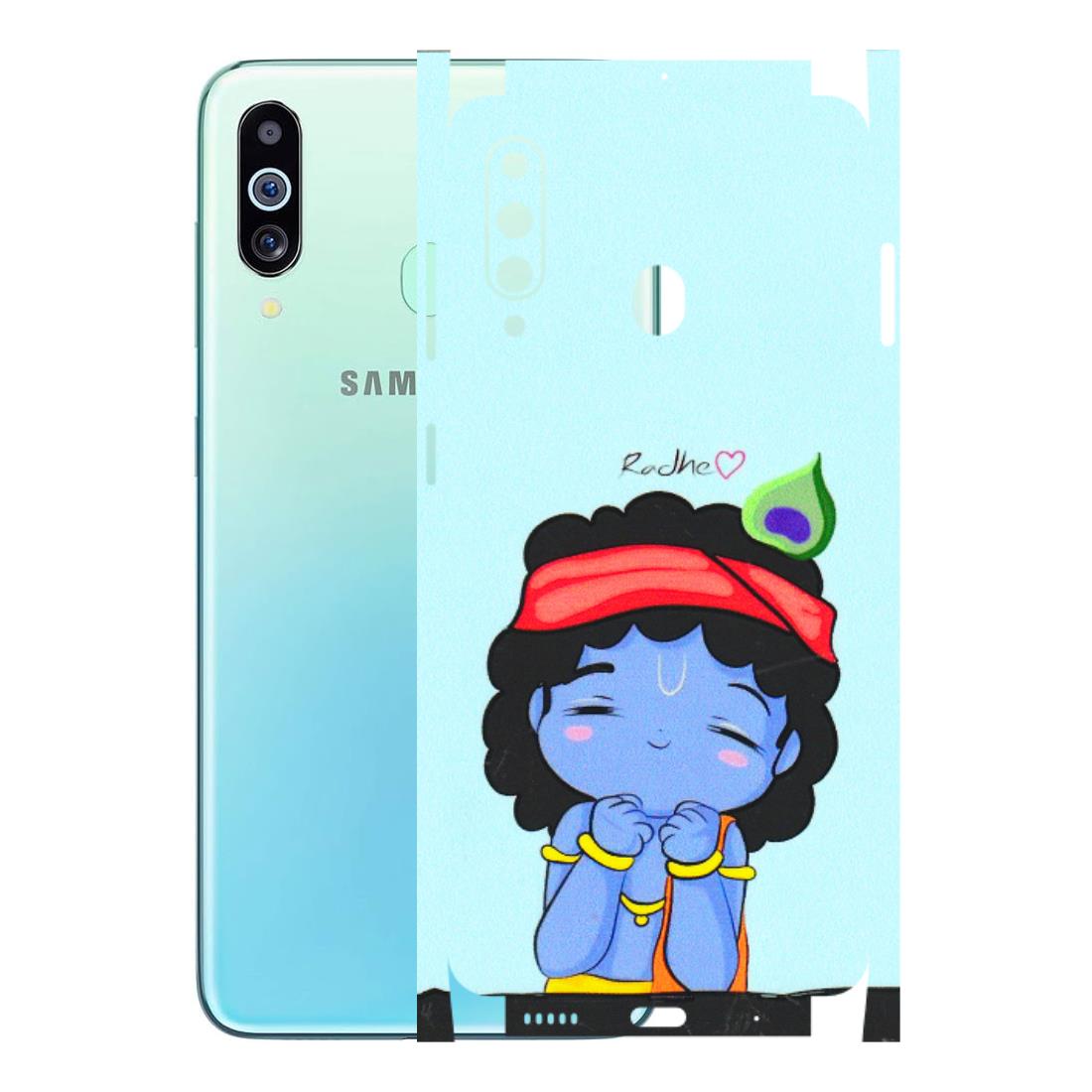Samsung M/F/Note/Flip and C Phone Skins (All Models) - Radhe Radhe Cute Toon - 3D Embossed Finish (L-05) Samsung Galaxy M40