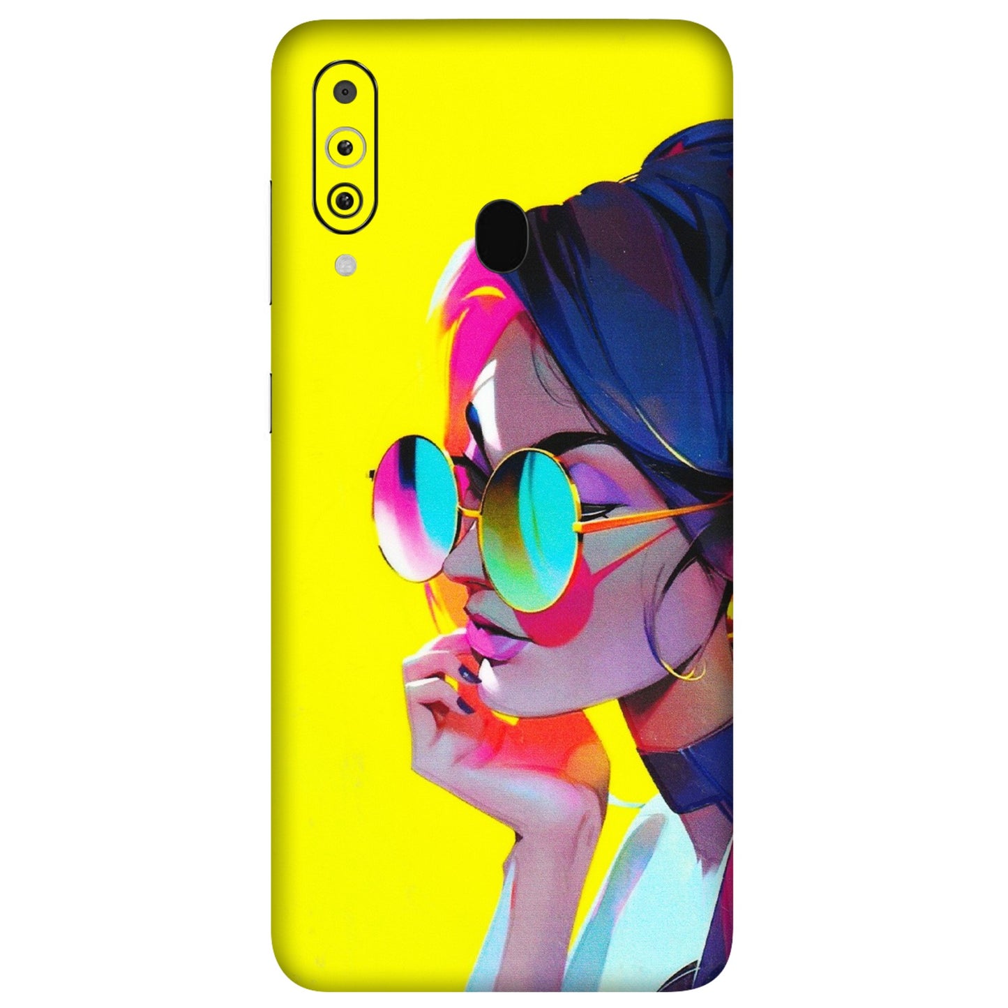 Samsung M/F/Note/Flip and C Phone Skins (All Models) - Bold Stylish Girl - 3D Embossed Finish (L-222) Samsung Galaxy M40