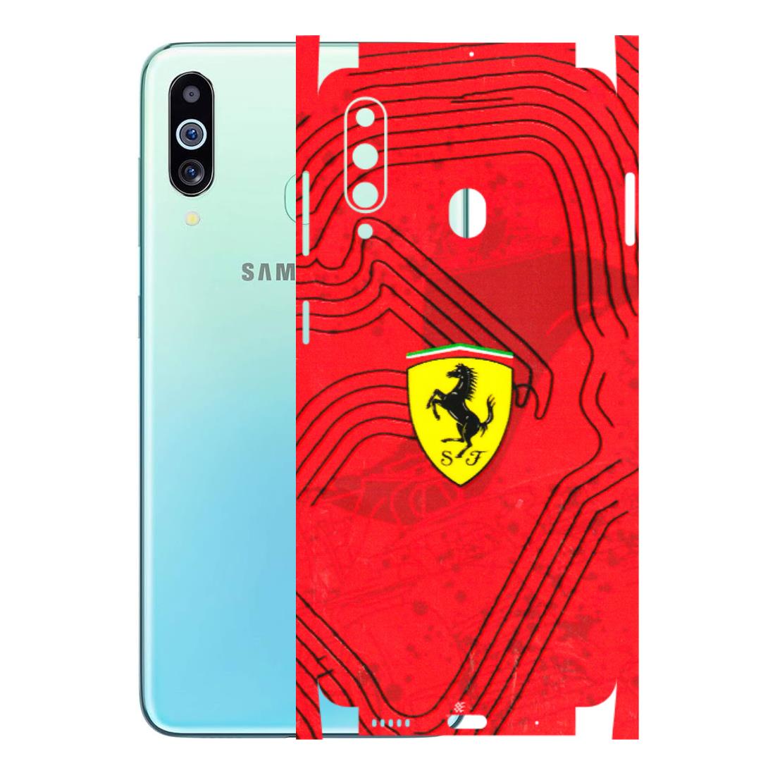 Samsung M/F/Note/Flip and C Phone Skins (All Models) - Red Ferrari Logo Stylish - 3D Embossed Finish (L-238) Samsung Galaxy M40