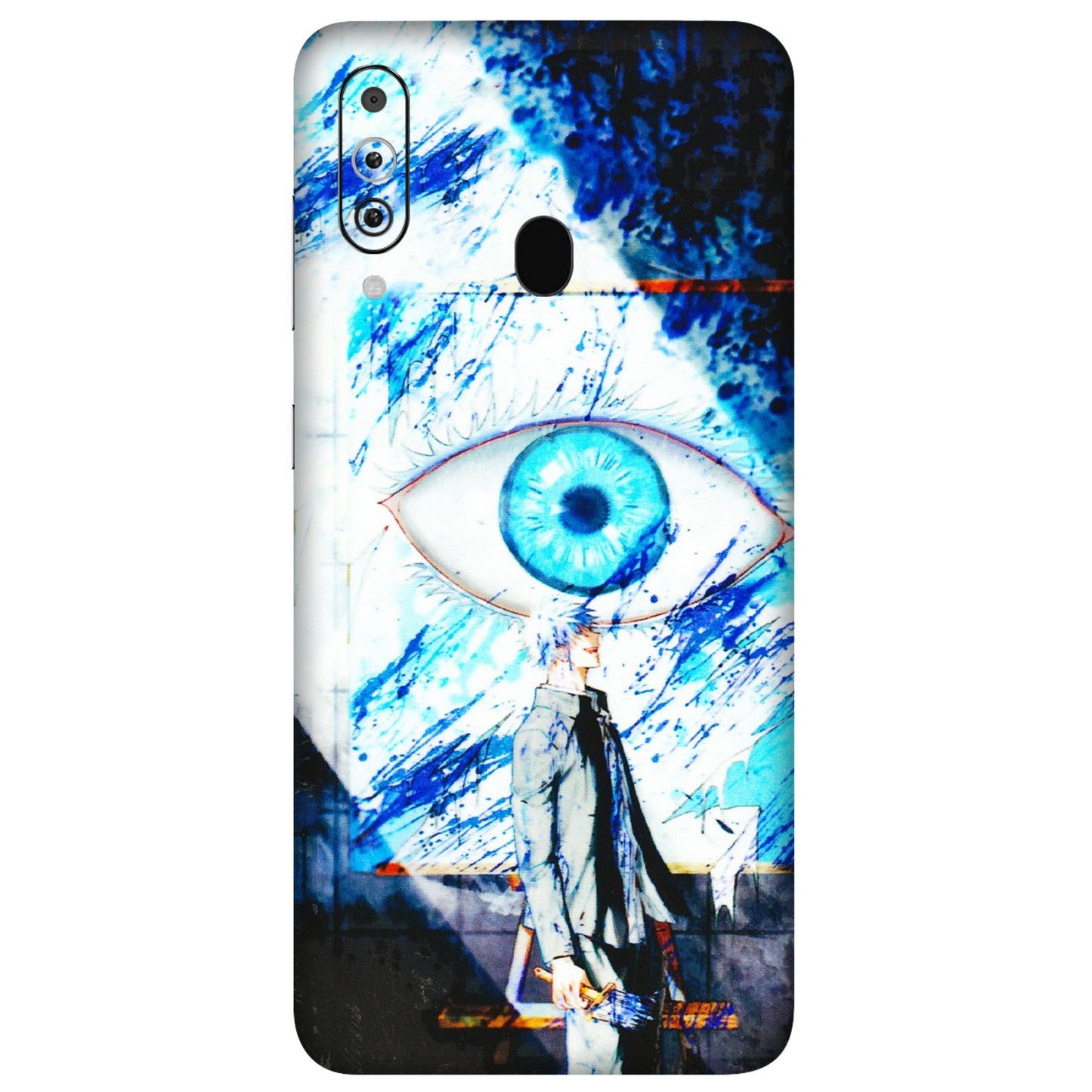 Samsung M/F/Note/Flip and C Phone Skins (All Models) - Gojo Satoru evil eye - 3D Embossed Finish (L-239) Samsung Galaxy M40