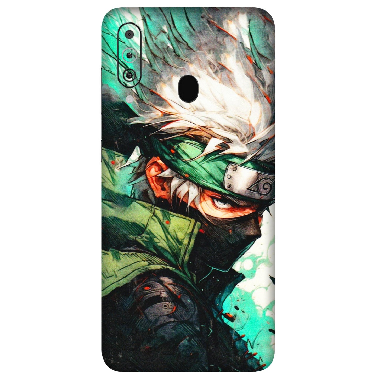 Samsung M/F/Note/Flip and C Phone Skins (All Models) - Kakashi Side Profile - 3D Embossed Finish (L-249) Samsung Galaxy M40