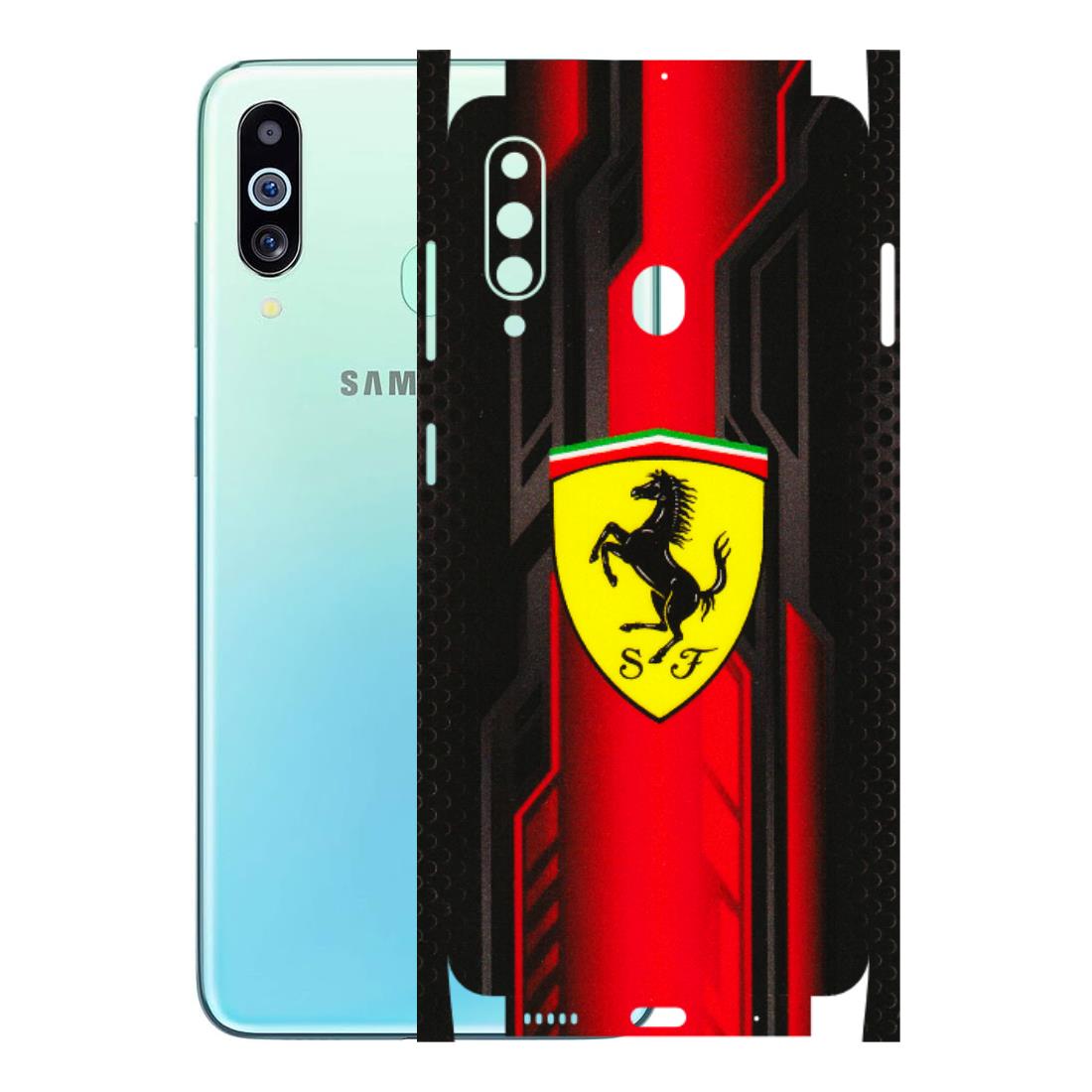 Samsung M/F/Note/Flip and C Phone Skins (All Models) - Black Ferrari Logo - 3D Embossed Finish (L-253) Samsung Galaxy M40