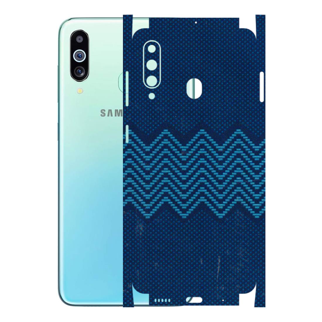 Samsung M/F/Note/Flip and C Phone Skins (All Models) - Blue Sober Waves - 3D Embossed Finish (L-306) Samsung Galaxy M40