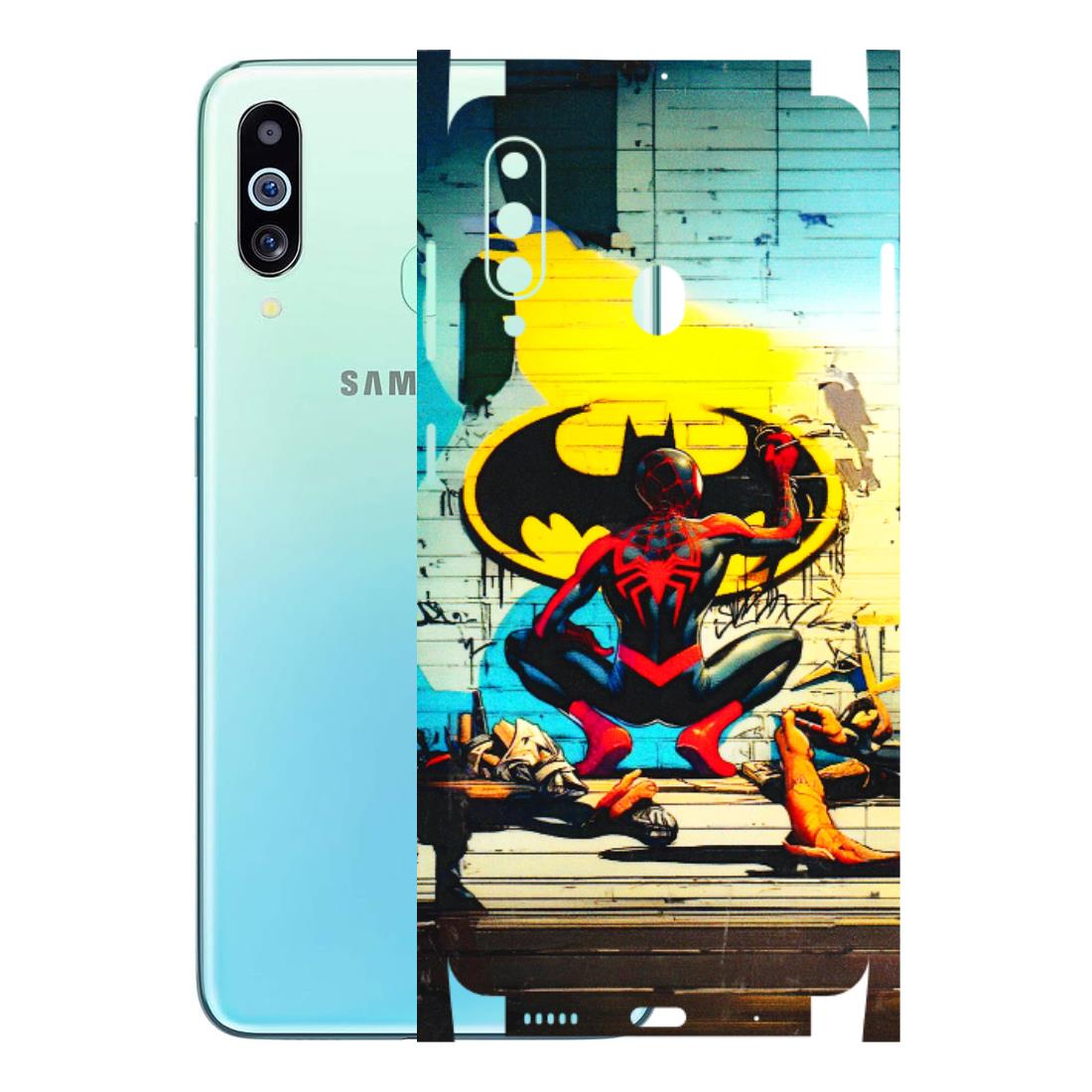 Samsung M/F/Note/Flip and C Phone Skins (All Models) - New Spiderman Bat Logo - 3D Embossed Finish (L-309) Samsung Galaxy M40