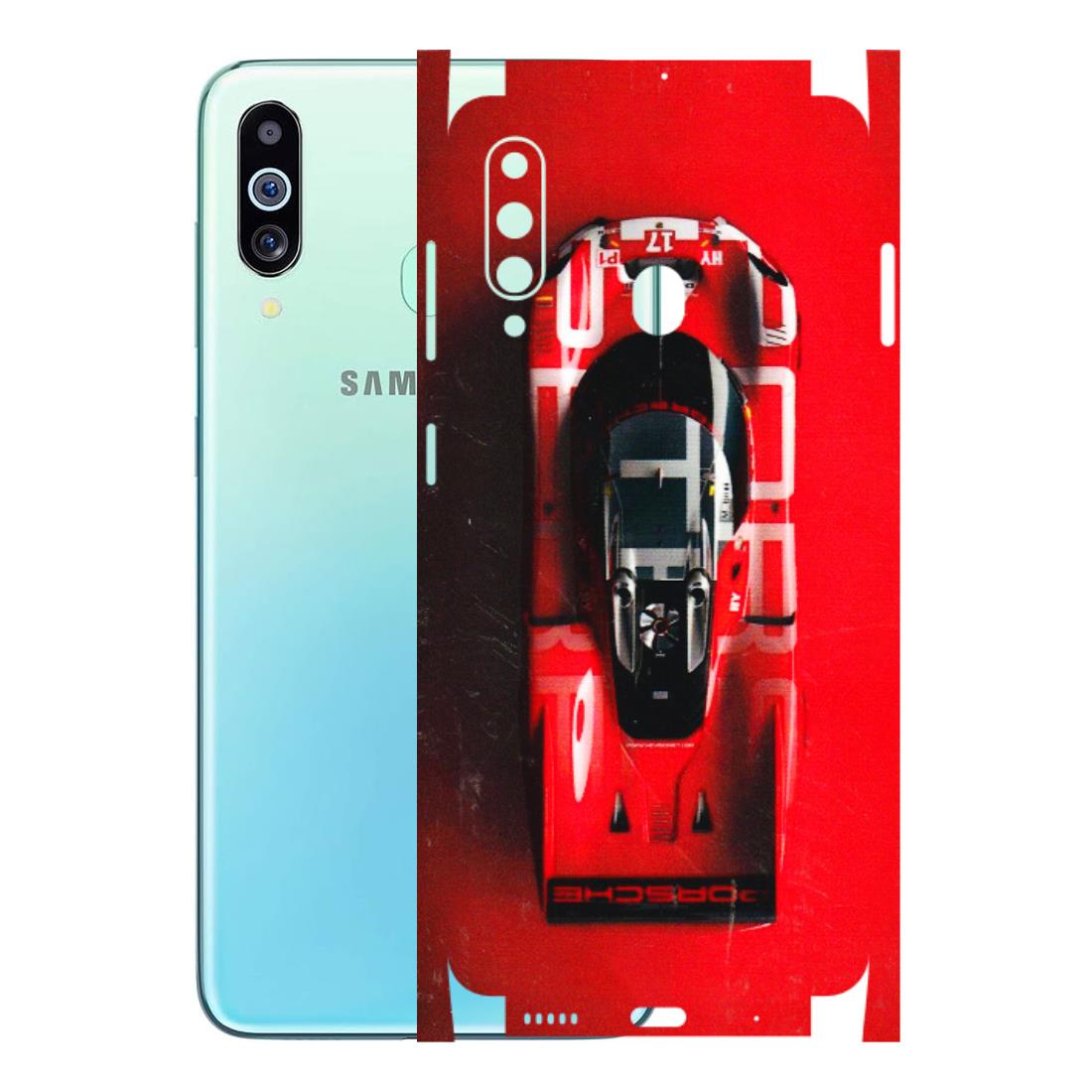 Samsung M/F/Note/Flip and C Phone Skins (All Models) - Red Porsche Car Logo - 3D Embossed Finish (L-315) Samsung Galaxy M40