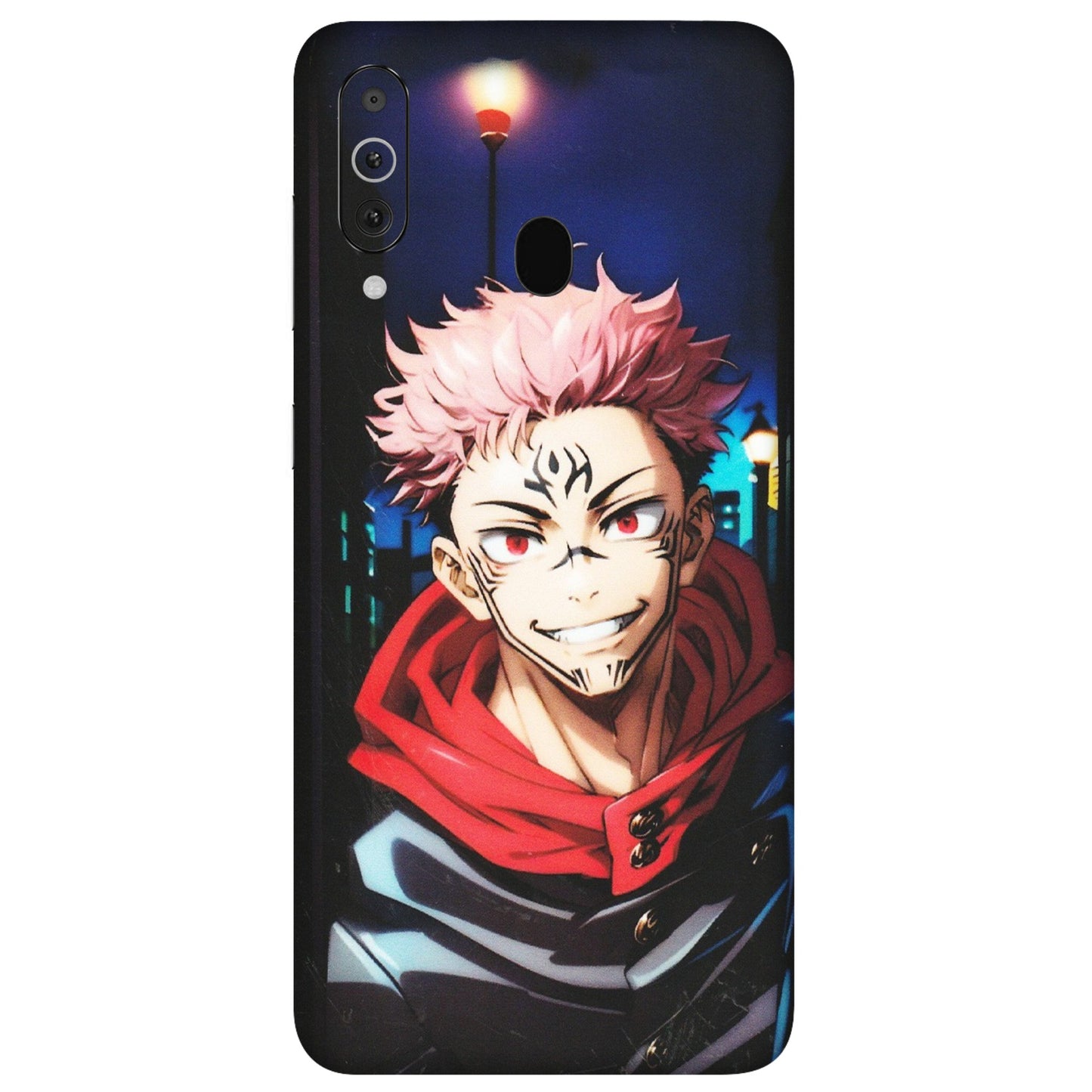 Samsung M/F/Note/Flip and C Phone Skins (All Models) - Yuji Itadori Funny Face Anime - Matte Finish (M-152) Samsung Galaxy M40