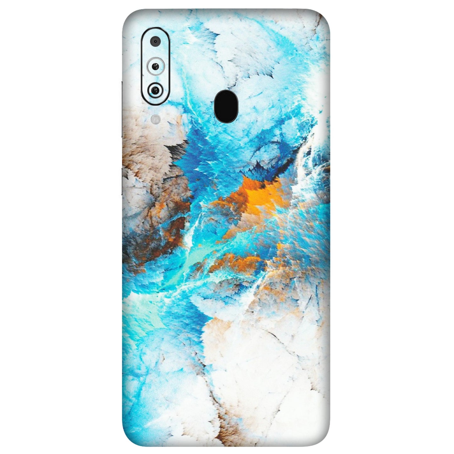 Samsung M/F/Note/Flip and C Phone Skins (All Models) - Blue Waves Abstract - Matte Finish (M-19) Samsung Galaxy M40