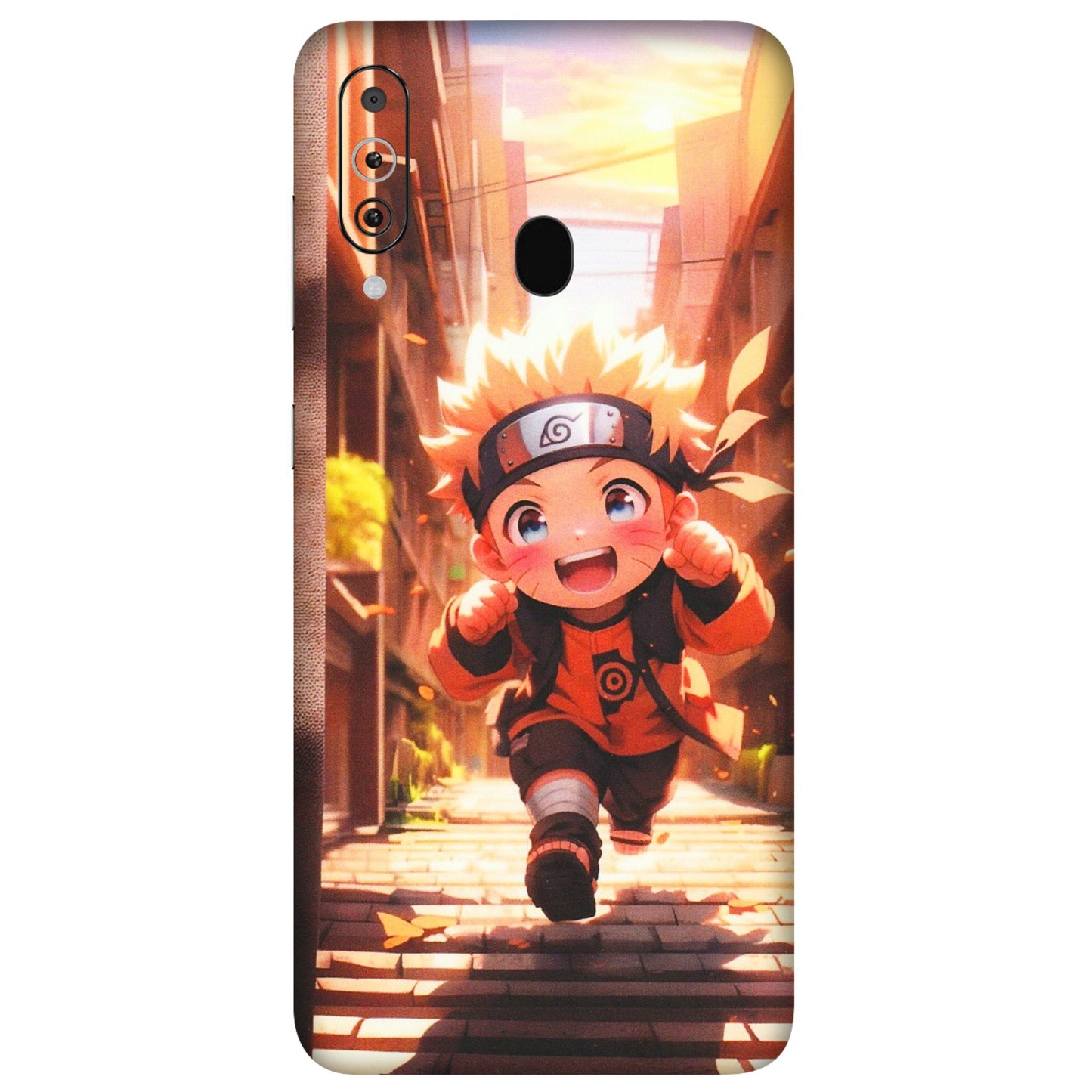 Samsung M/F/Note/Flip and C Phone Skins (All Models) - Naruto Cute Toon Running - Matte Finish (M-04) Samsung Galaxy M40