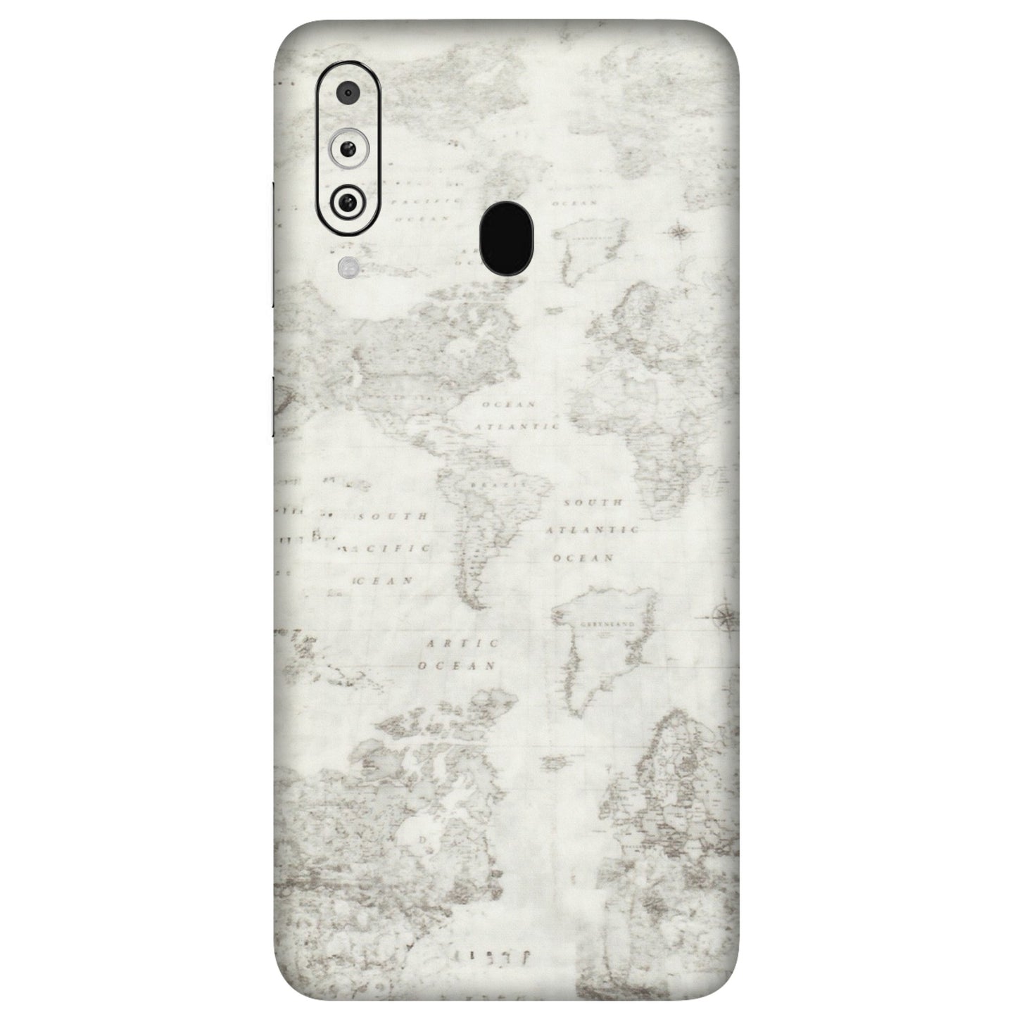 Samsung M/F/Note/Flip and C Phone Skins (All Models) - World Travel Map - Transparent Finish (T-04) Samsung Galaxy M40