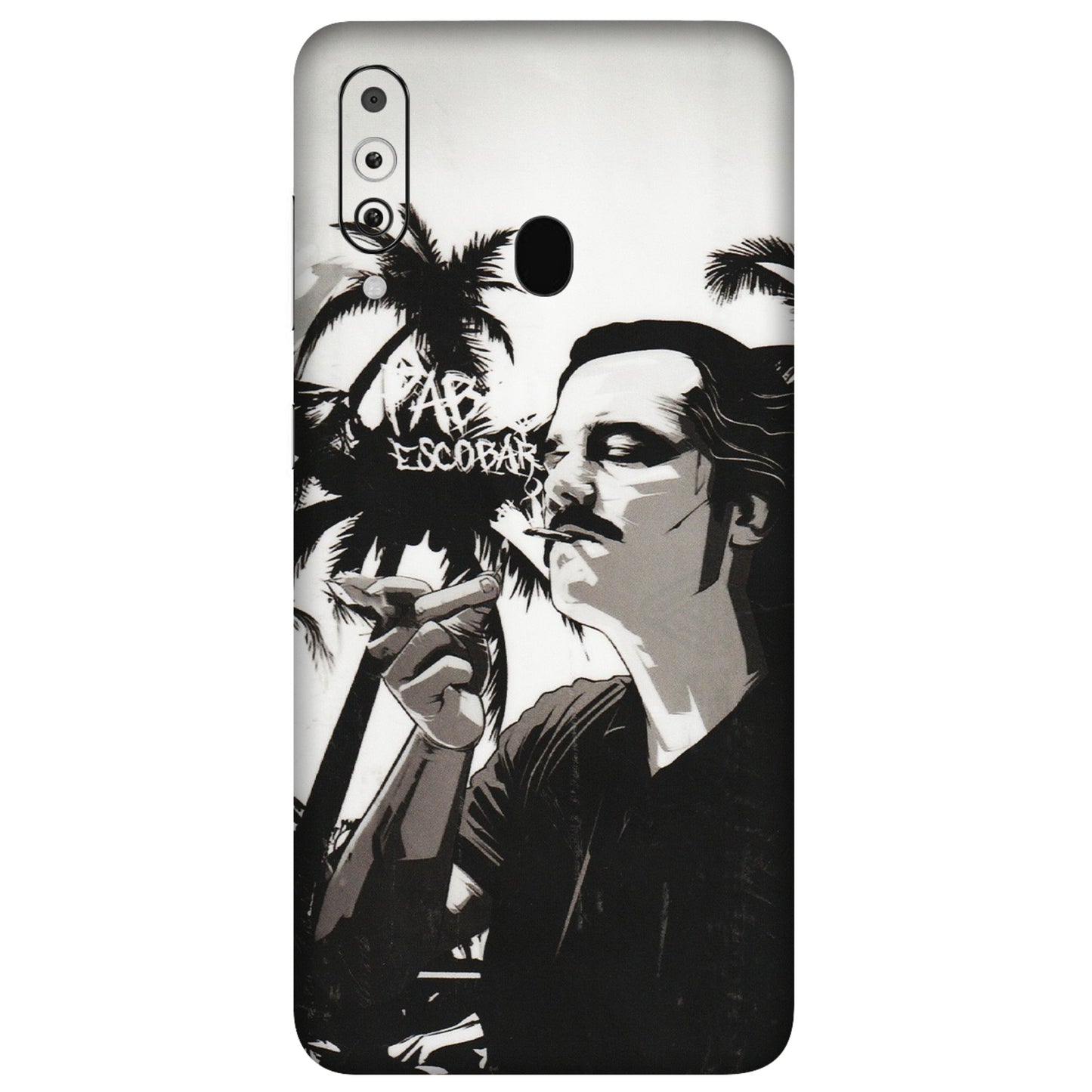 Samsung M/F/Note/Flip and C Phone Skins (All Models) - Pab Escobar - Transparent Finish (T-05) Samsung Galaxy M40
