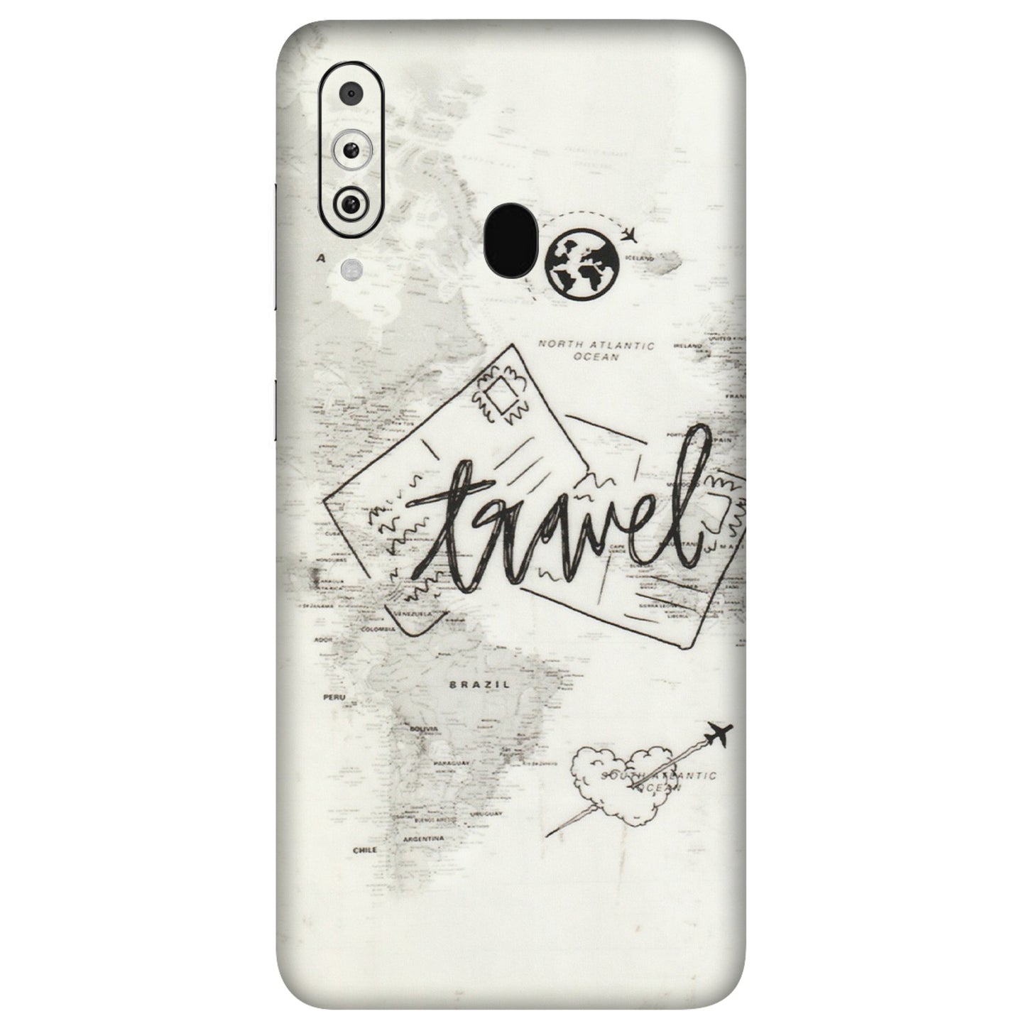 Samsung M/F/Note/Flip and C Phone Skins (All Models) - Travel Ticket - Transparent Finish (T-06) Samsung Galaxy M40