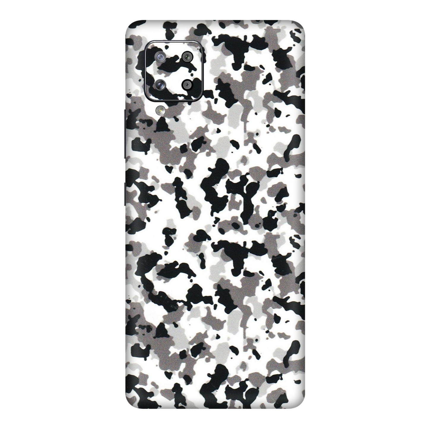 Samsung M/F/Note/Flip and C Phone Skins (All Models) - White Black Camouflage - 3D Embossed Finish (L-18) Samsung Galaxy M42