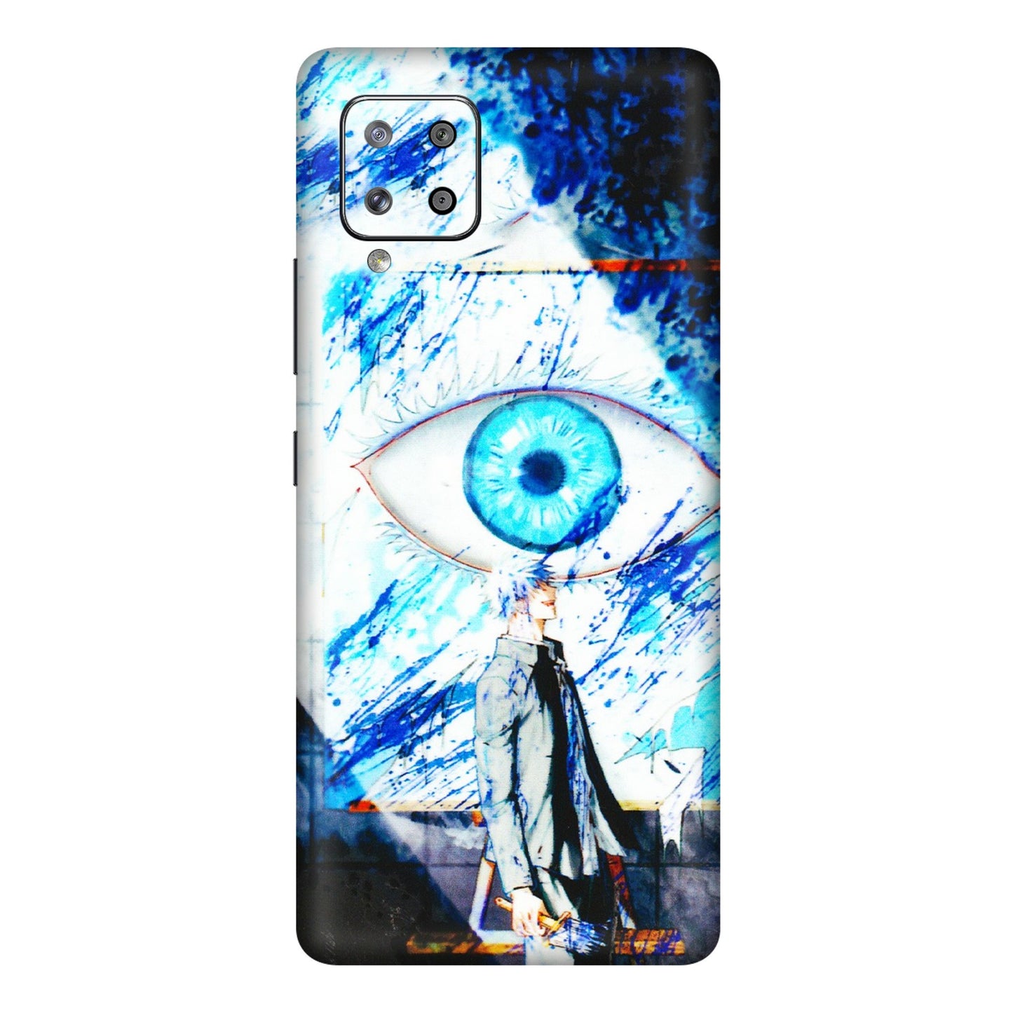 Samsung M/F/Note/Flip and C Phone Skins (All Models) - Gojo Satoru evil eye - 3D Embossed Finish (L-239) Samsung Galaxy M42