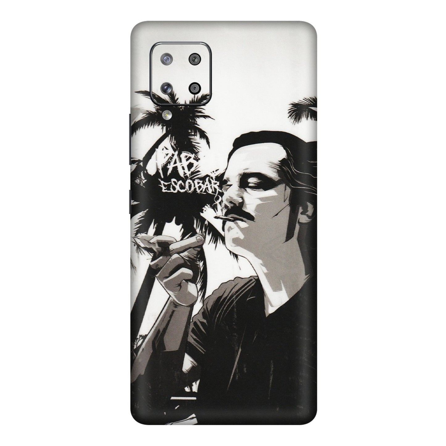 Samsung M/F/Note/Flip and C Phone Skins (All Models) - Pab Escobar - Transparent Finish (T-05) Samsung Galaxy M42