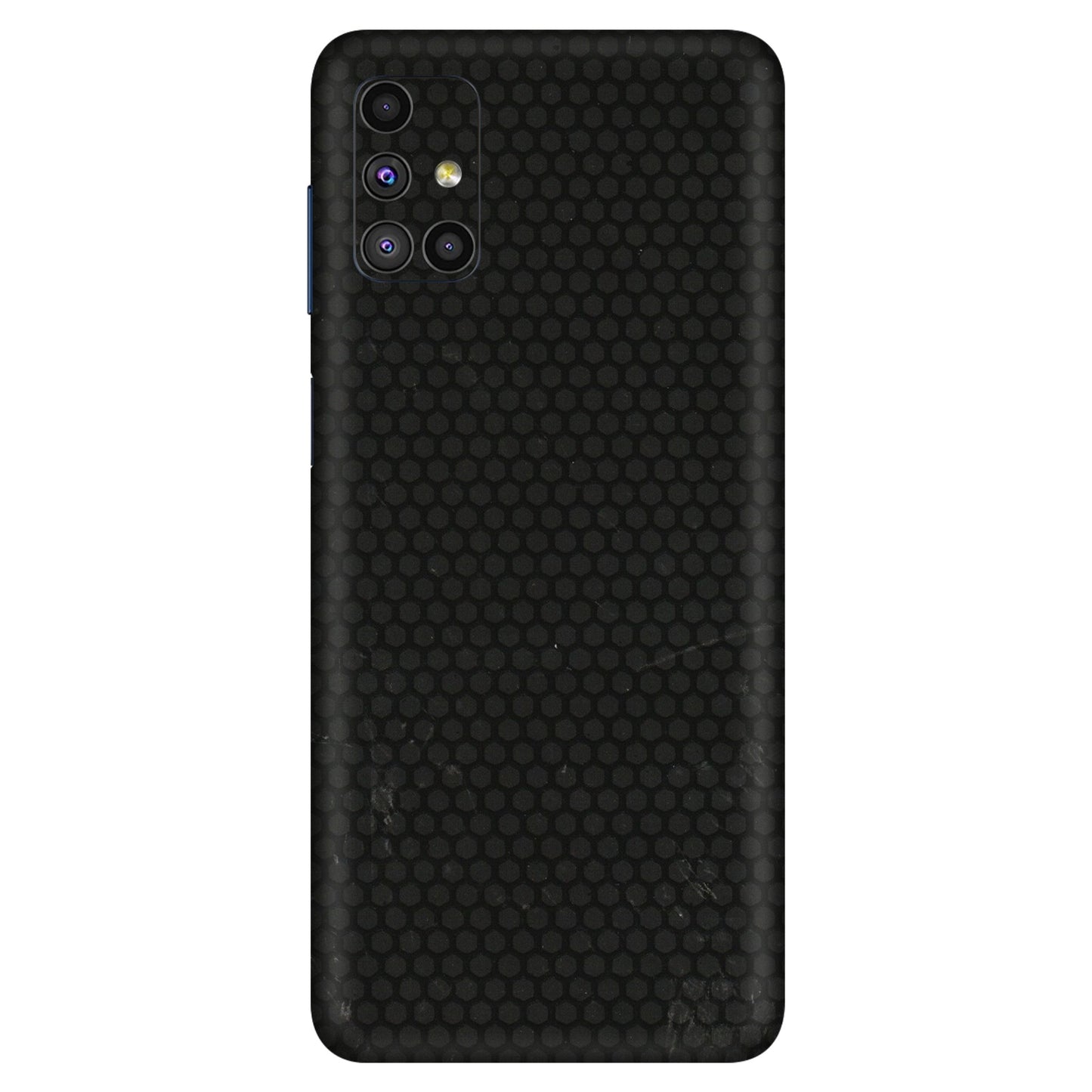 Samsung M/F/Note/Flip and C Phone Skins (All Models) - Black honeycomb - 3D Embossed Finish (L-114) Samsung Galaxy M51
