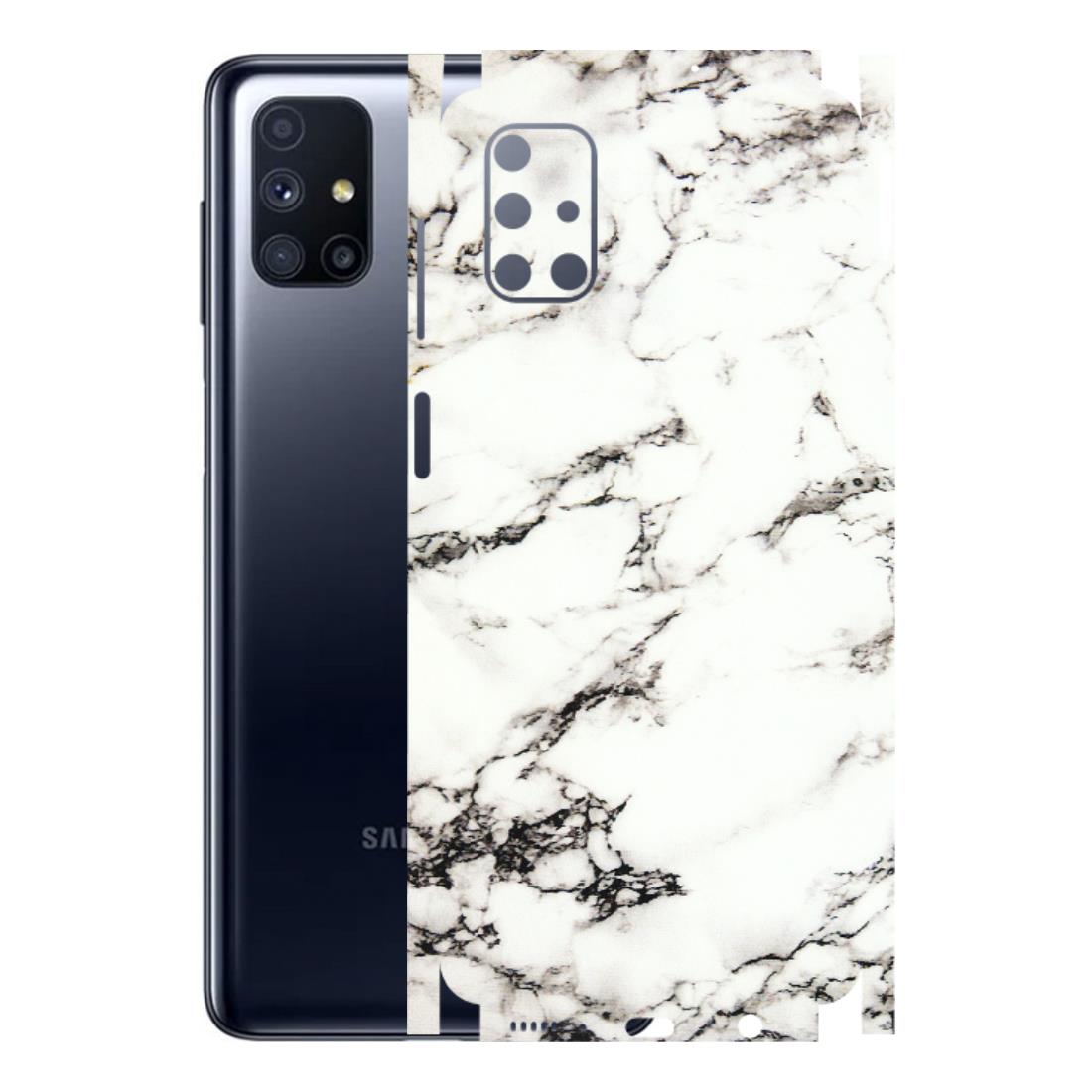 Samsung M/F/Note/Flip and C Phone Skins (All Models) - Black and White Marble Texture - 3D Embossed Finish (L-124) Samsung Galaxy M51
