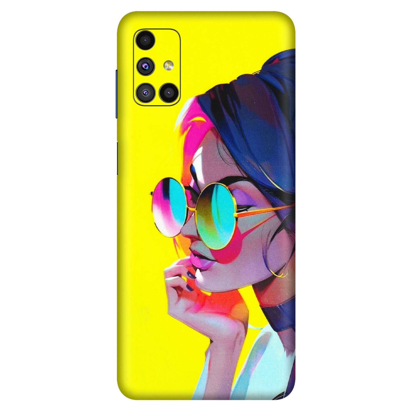 Samsung M/F/Note/Flip and C Phone Skins (All Models) - Bold Stylish Girl - 3D Embossed Finish (L-222) Samsung Galaxy M51