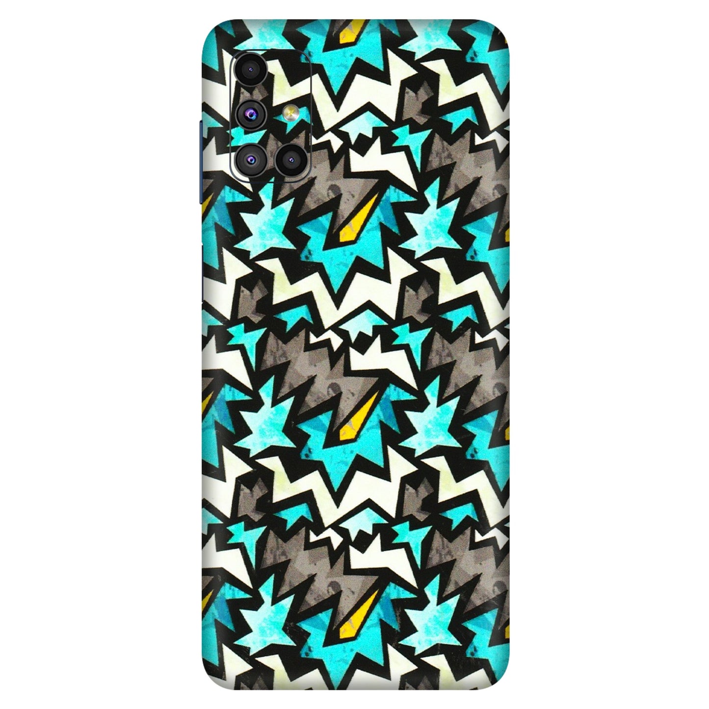 Samsung M/F/Note/Flip and C Phone Skins (All Models) - Funky Zig Zag - 3D Embossed Finish (L-223) Samsung Galaxy M51