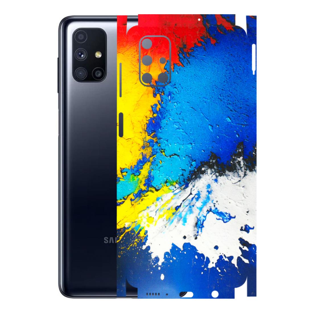 Samsung M/F/Note/Flip and C Phone Skins (All Models) - Acrylic Paint Spill - 3D Embossed Finish (L-229) Samsung Galaxy M51