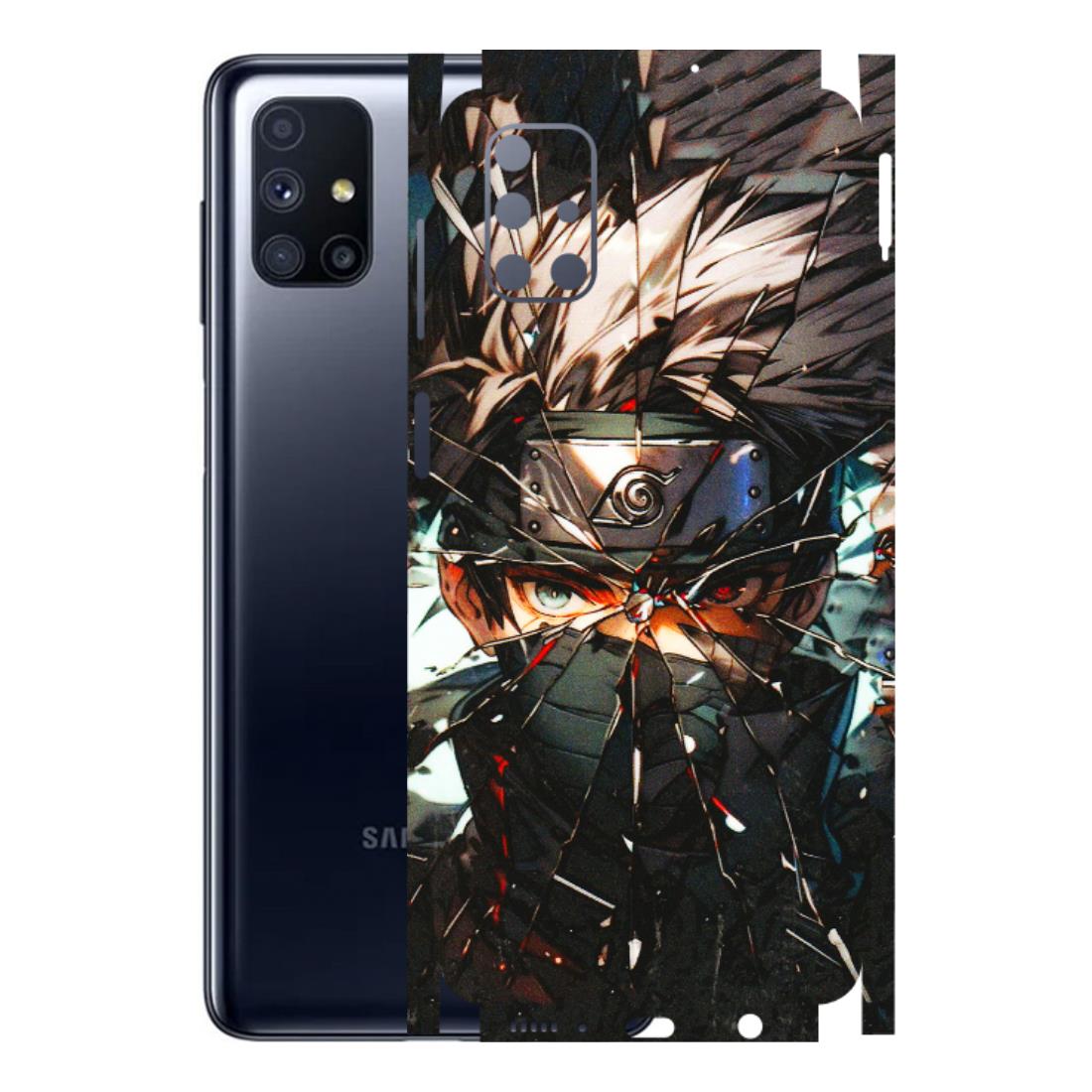 Samsung M/F/Note/Flip and C Phone Skins (All Models) - Kakashi Shattered Glass Effect - 3D Embossed Finish (L-237) Samsung Galaxy M51