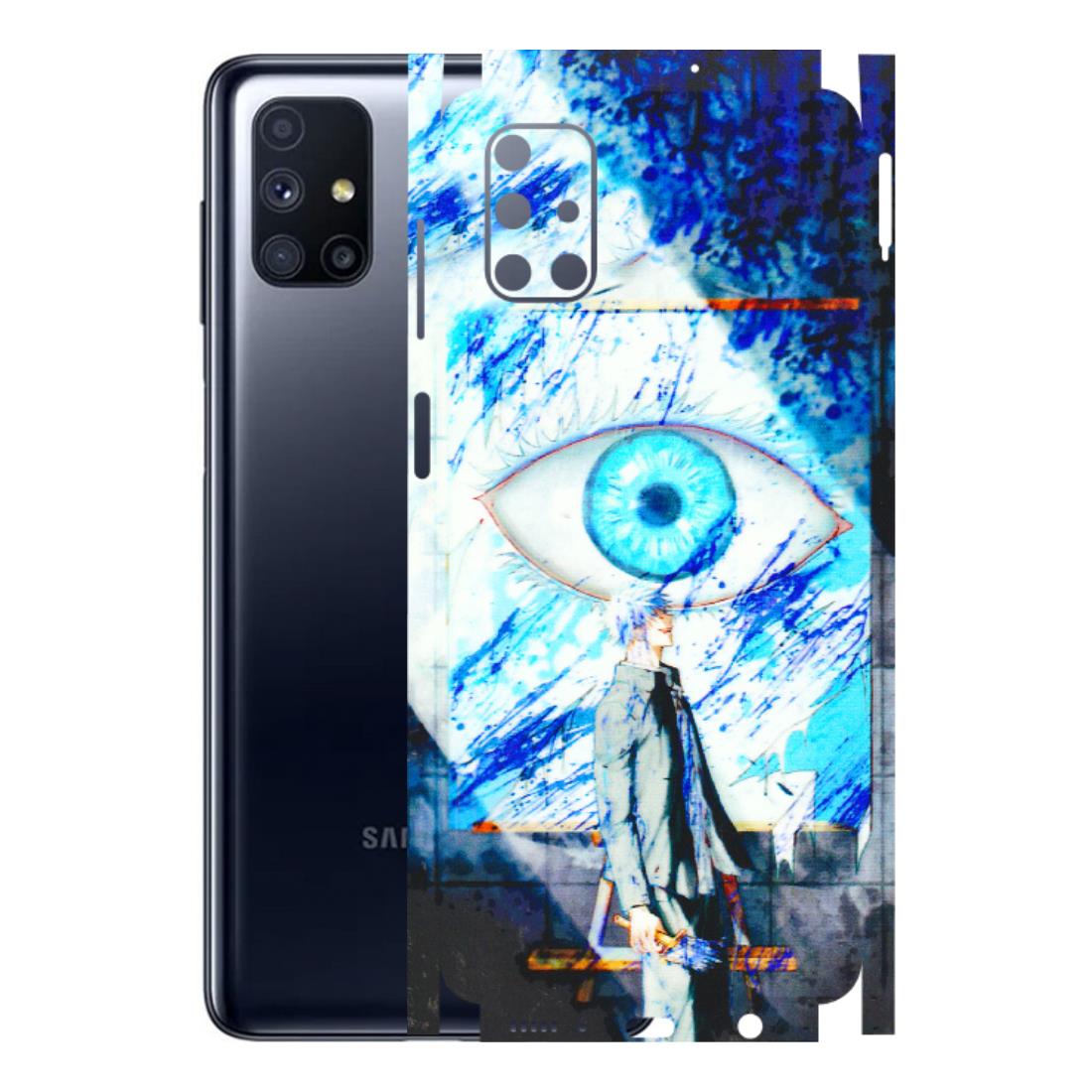 Samsung M/F/Note/Flip and C Phone Skins (All Models) - Anime Sea Blue Eye - 3D Embossed Finish (L-318) Samsung Galaxy M51