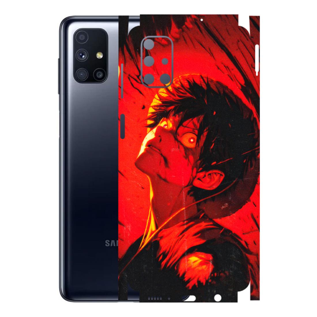 Samsung M/F/Note/Flip and C Phone Skins (All Models) - D.Luffy Power Up One Piece Anime - 3D Embossed Finish (L-326) Samsung Galaxy M51