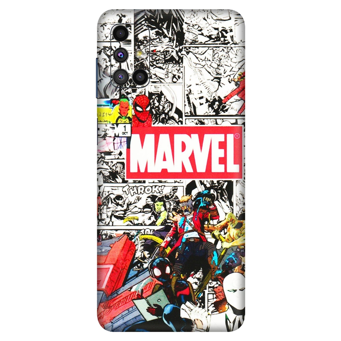 Samsung M/F/Note/Flip and C Phone Skins (All Models) - Marvel Colorful Comic - 3D Embossed Finish (L-64) Samsung Galaxy M51
