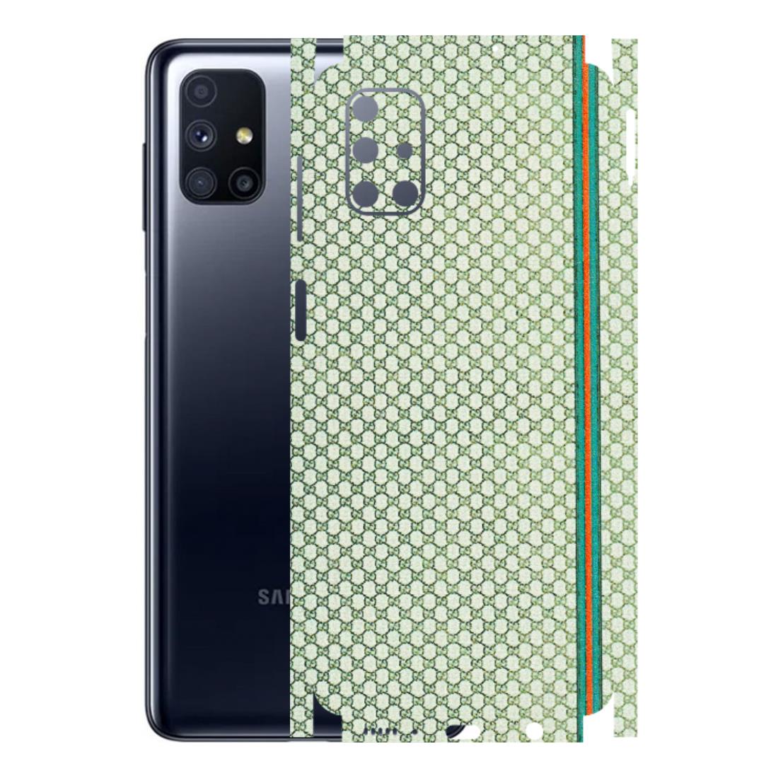 Samsung M/F/Note/Flip and C Phone Skins (All Models) - Gucci Fabric Pattern - 3D Embossed Finish (L-73) Samsung Galaxy M51