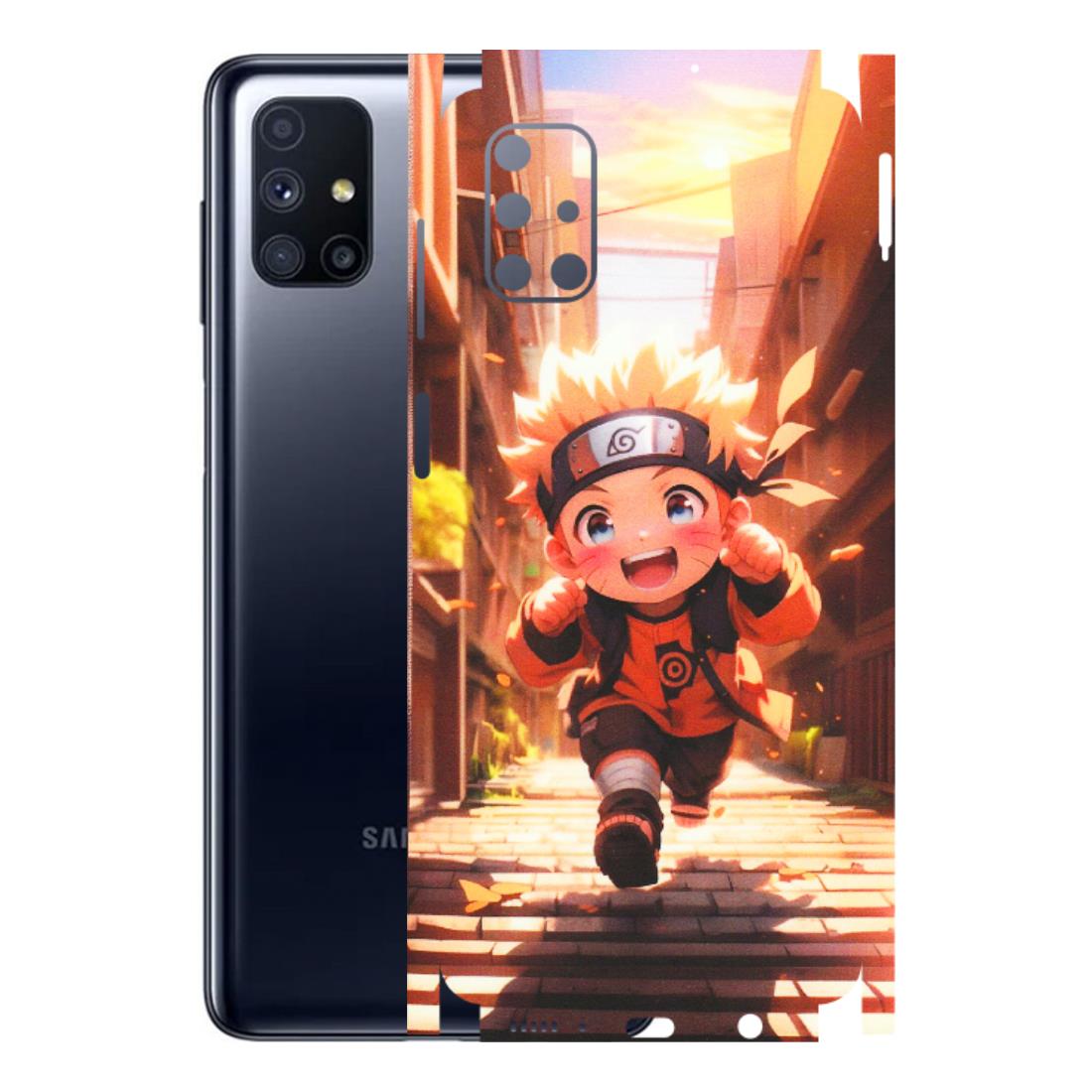 Samsung M/F/Note/Flip and C Phone Skins (All Models) - Naruto Cute Toon Running - Matte Finish (M-04) Samsung Galaxy M51