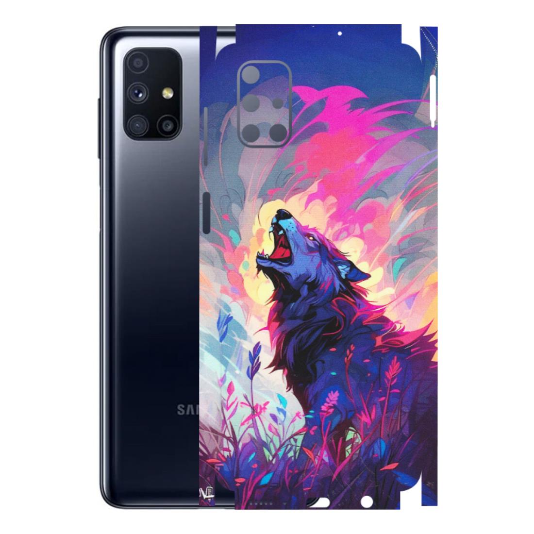 Samsung M/F/Note/Flip and C Phone Skins (All Models) - New Wild Wolf Abstract - Matte Finish (M-125) Samsung Galaxy M51